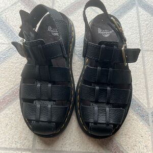 Dr. Martens Black Fisherman Sandals